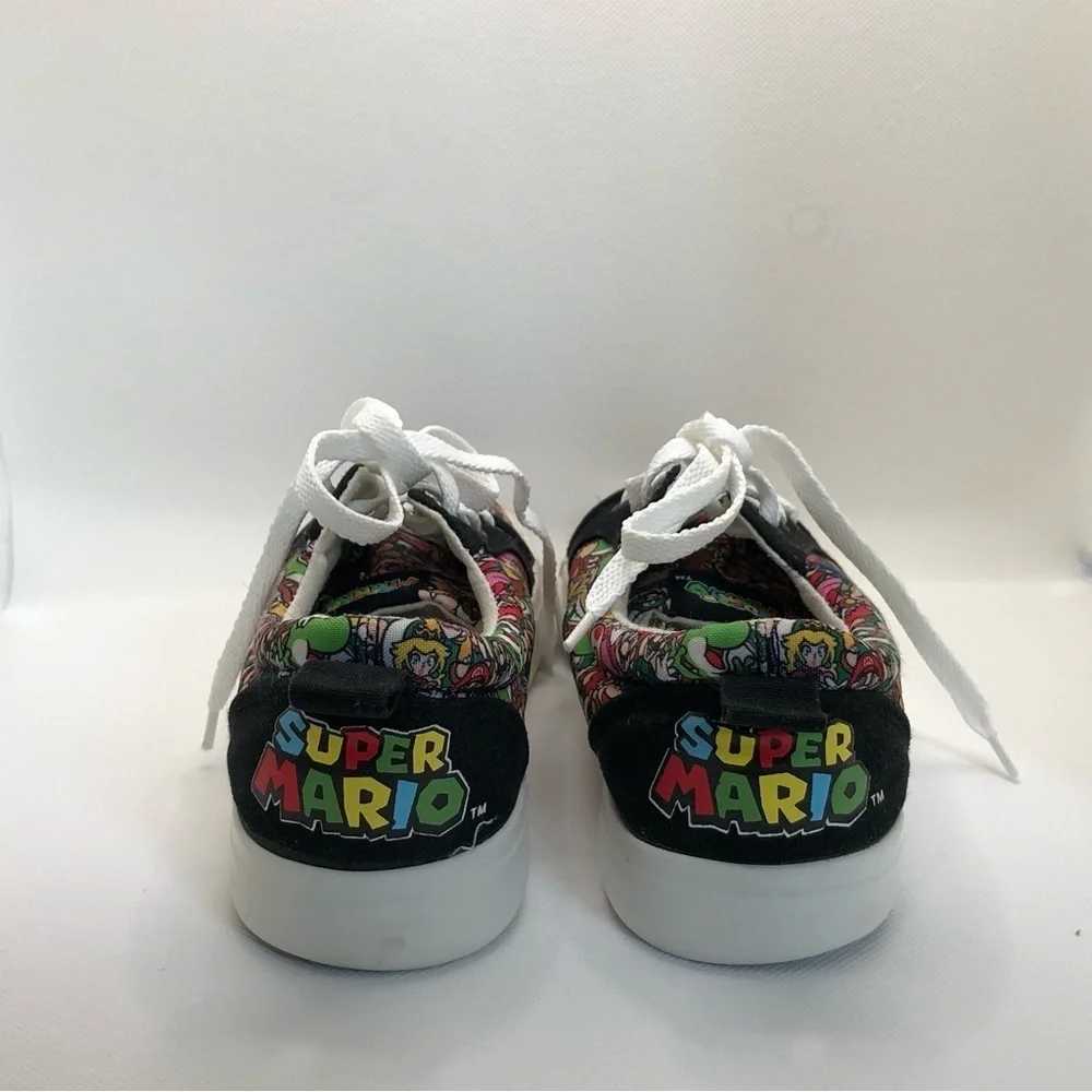 Super Mario Canvas Sneakers, Size 6